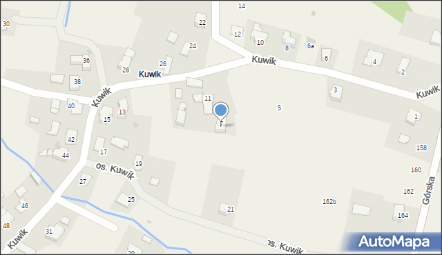 Wieprz, Kuwik, 9, mapa Wieprz