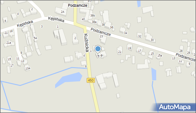 Wieruszów, Kuźnicka, 5, mapa Wieruszów