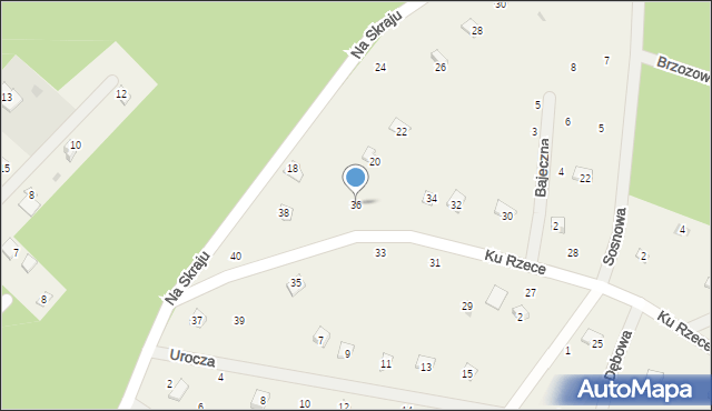 Władysławów, Ku Rzece, 36, mapa Władysławów