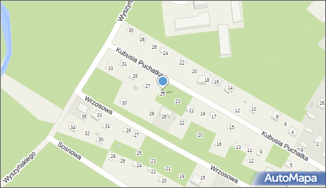 Włodzimierzów, Kubusia Puchatka, 25, mapa Włodzimierzów