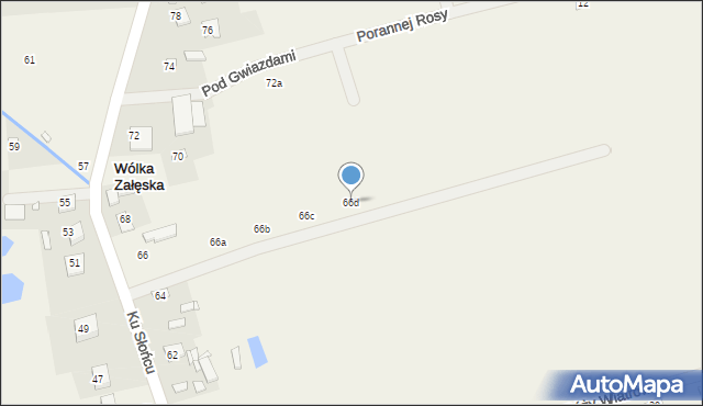 Wólka Załęska, Ku Słońcu, 66d, mapa Wólka Załęska