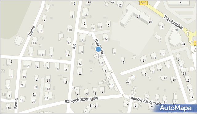 Wołów, Kupiecka, 2, mapa Wołów
