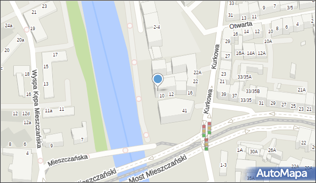 Wrocław, Kurkowa, 6, mapa Wrocławia