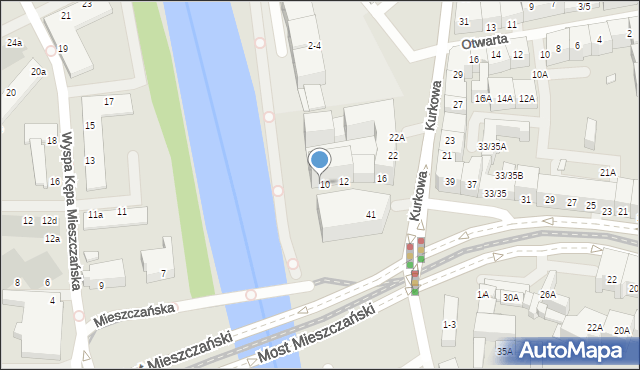 Wrocław, Kurkowa, 8, mapa Wrocławia