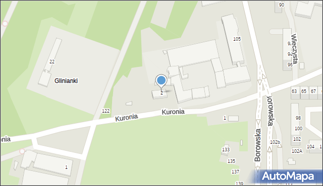 Wrocław, Kuronia Jacka, 2, mapa Wrocławia