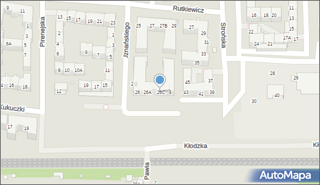 Wrocław, Kukuczki Jerzego, 26C, mapa Wrocławia