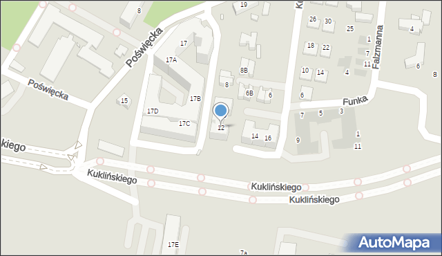 Wrocław, Kubali Ludwika, 12, mapa Wrocławia