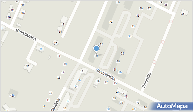 Wrocław, Kurlandzka, 20, mapa Wrocławia