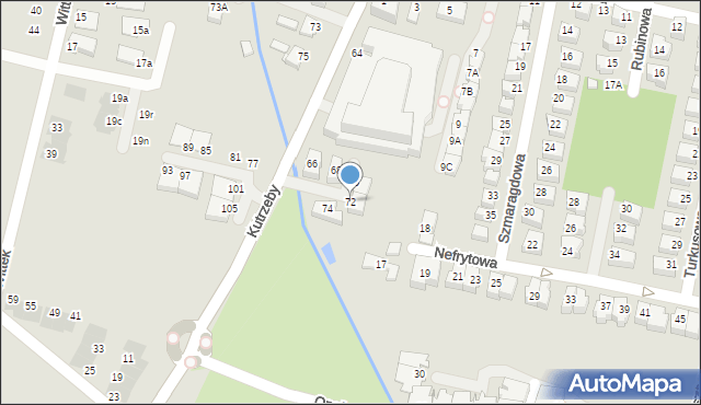 Wrocław, Kutrzeby Tadeusza, gen., 72, mapa Wrocławia