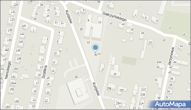 Wrocław, Kurpiów, 31, mapa Wrocławia