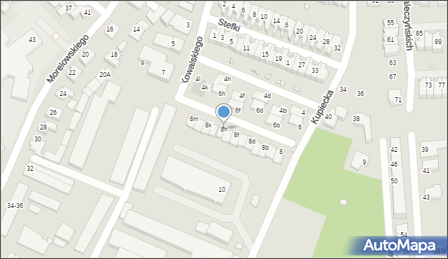 Wrocław, Kupiecka, 8h, mapa Wrocławia