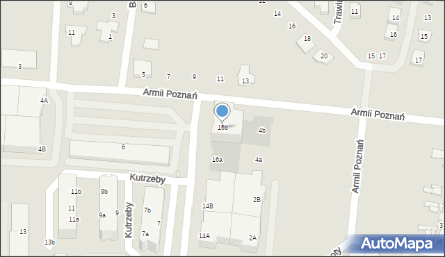 Września, Kutrzeby Tadeusza, gen., 16b, mapa Wrześni