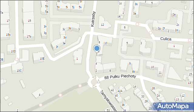 Września, Kutrzeby Tadeusza, gen., 6a, mapa Wrześni