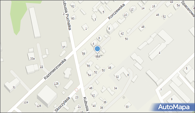 Żabokliki, Kubusia Puchatka, 56A, mapa Żabokliki