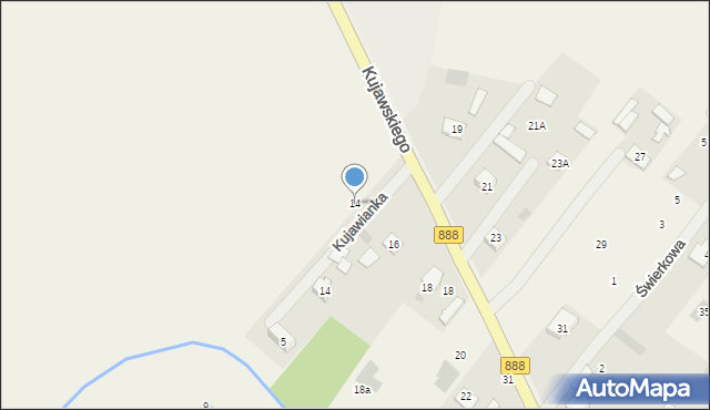 Zaborów, Kujawskiego Jana, 14, mapa Zaborów