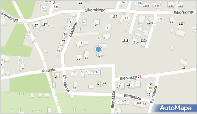 Zabrze, Kurasia Józefa, 15, mapa Zabrza