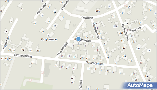 Zabrze, Kurpiowska, 7, mapa Zabrza