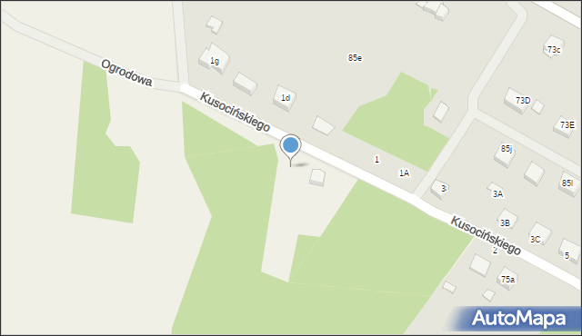 Żarki, Kusocińskiego Janusza, 10, mapa Żarki