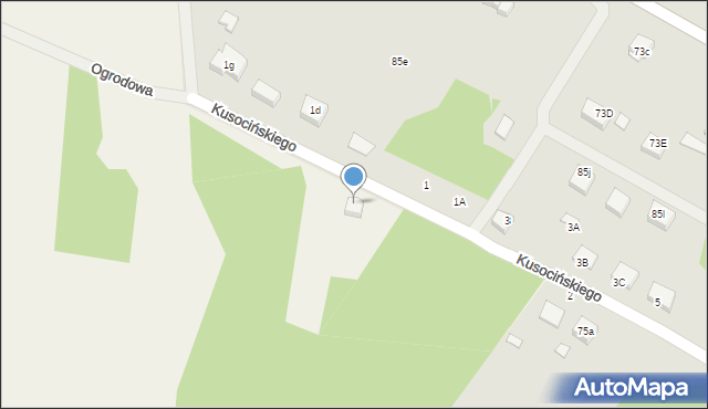 Żarki, Kusocińskiego Janusza, 8, mapa Żarki