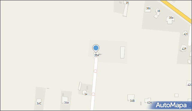 Zarzeczewo, Kulin, 35A, mapa Zarzeczewo