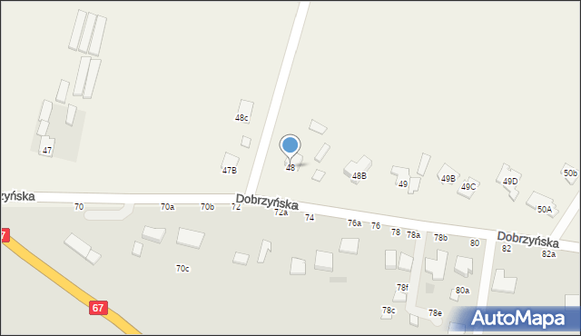 Zarzeczewo, Kulin, 48, mapa Zarzeczewo