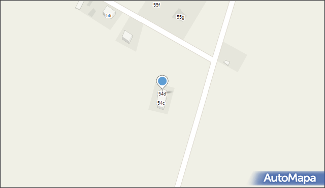 Zarzeczewo, Kulin, 54d, mapa Zarzeczewo