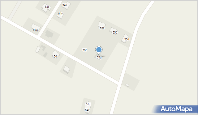 Zarzeczewo, Kulin, 55g, mapa Zarzeczewo