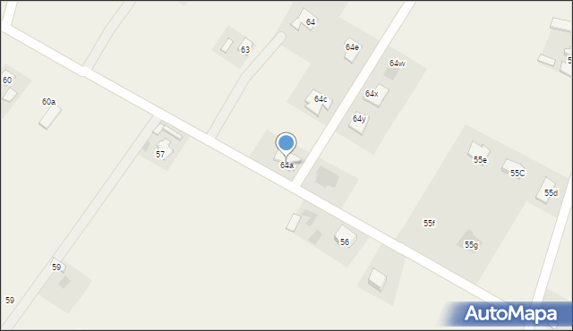 Zarzeczewo, Kulin, 64a, mapa Zarzeczewo