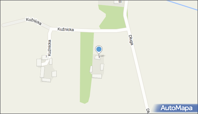 Żdżar, Kuźnicka, 3, mapa Żdżar
