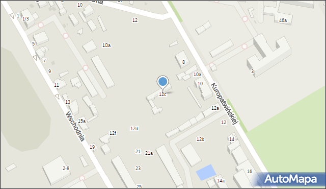 Zgierz, Kuropatwińskiej Stefanii, 12c, mapa Zgierz