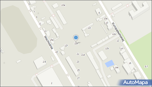 Zgierz, Kuropatwińskiej Stefanii, 12d, mapa Zgierz