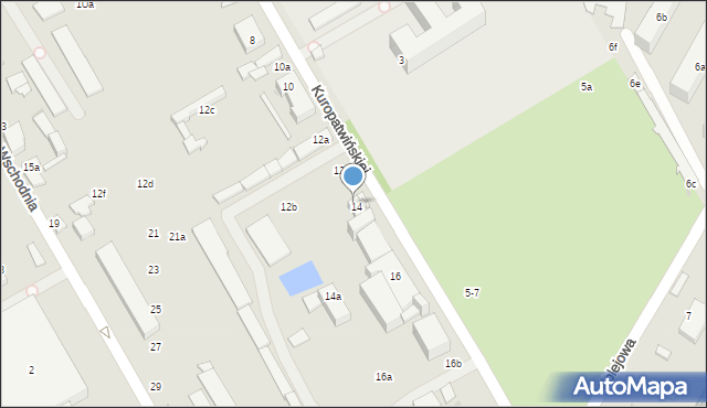 Zgierz, Kuropatwińskiej Stefanii, 14b, mapa Zgierz