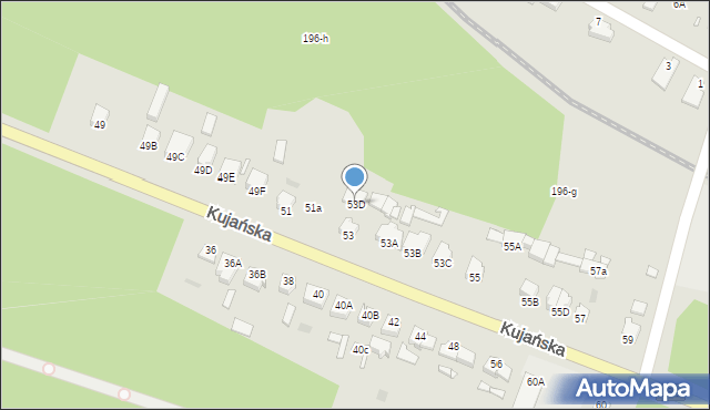 Złotów, Kujańska, 53D, mapa Złotów
