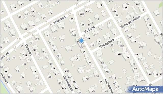 Żyrardów, Kutnowska, 11, mapa Żyrardów