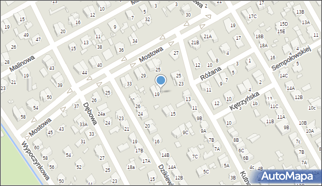 Żyrardów, Kutnowska, 21, mapa Żyrardów