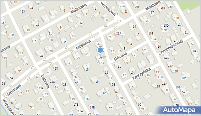 Żyrardów, Kutnowska, 25, mapa Żyrardów