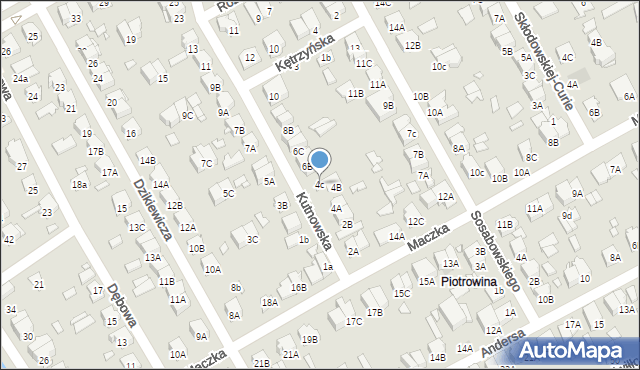 Żyrardów, Kutnowska, 4c, mapa Żyrardów