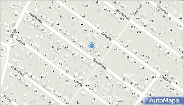 Aleksandrów Kujawski, Kwiatowa, 31, mapa Aleksandrów Kujawski