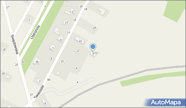 Anielin Swędowski, Kwiecista, 2, mapa Anielin Swędowski