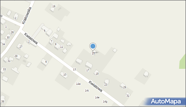 Bębło, Kwiatowa, 15, mapa Bębło