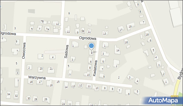 Bolechowo-Osiedle, Kwiatowa, 4, mapa Bolechowo-Osiedle