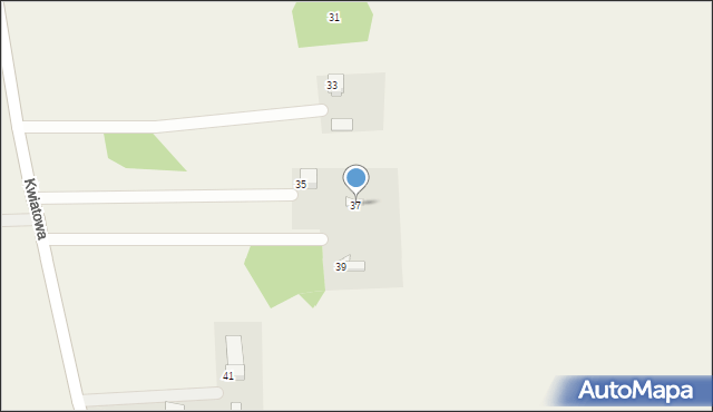 Brody, Kwiatowa, 37, mapa Brody