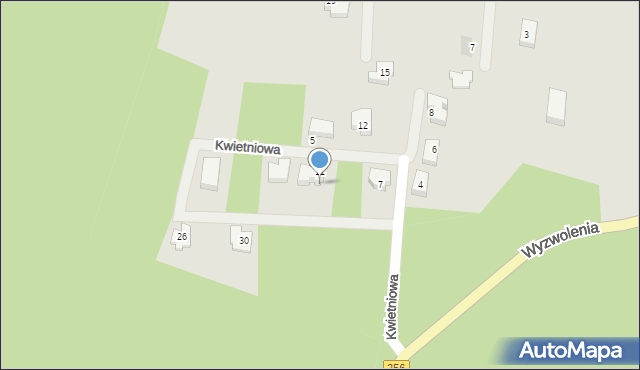 Bydgoszcz, Kwietniowa, 14, mapa Bydgoszczy