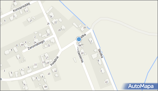 Chróścice, Kwaśna, 14a, mapa Chróścice