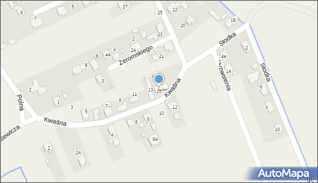 Chróścice, Kwaśna, 15, mapa Chróścice