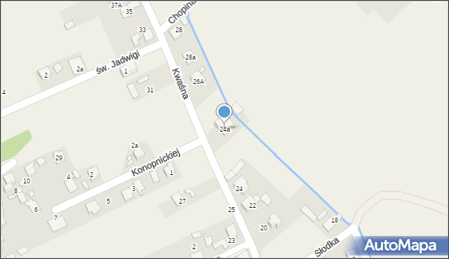 Chróścice, Kwaśna, 24a, mapa Chróścice