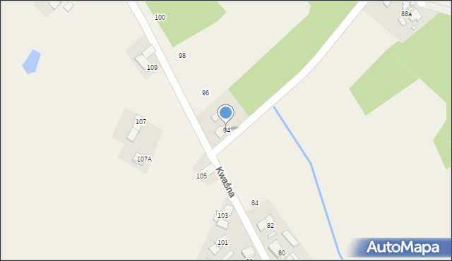 Chróścice, Kwaśna, 94, mapa Chróścice