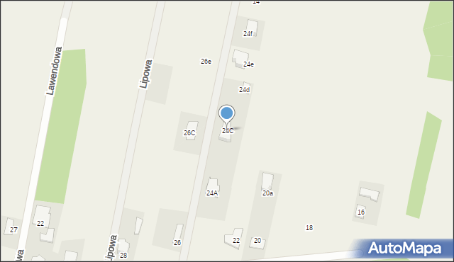 Chrośla, Kwiatowa, 24C, mapa Chrośla