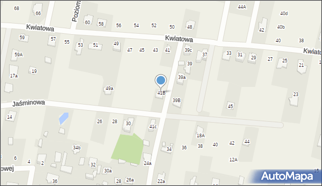 Chrośla, Kwiatowa, 41B, mapa Chrośla