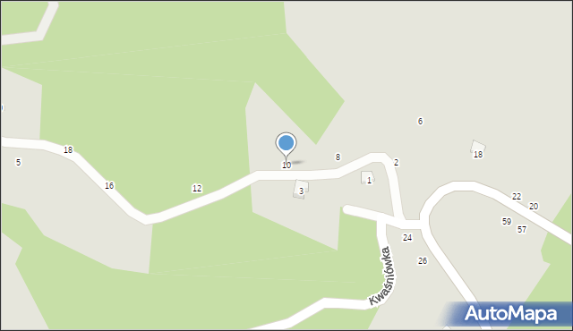 Czchów, Kwaśniówka, 10, mapa Czchów